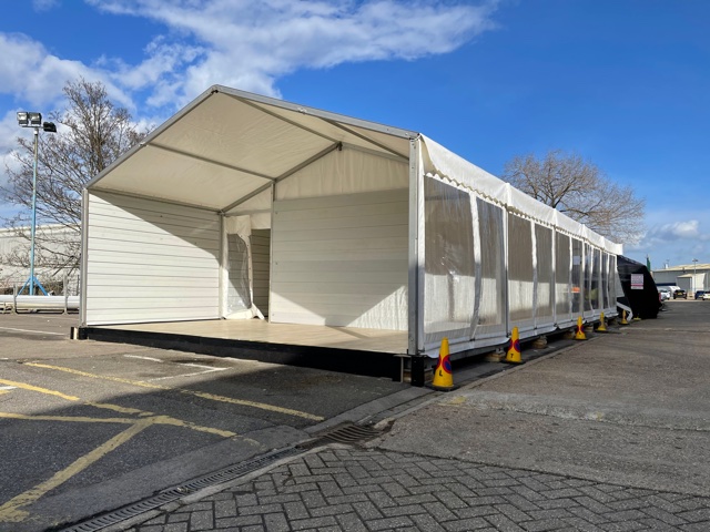 Temporary Medic Centre with Open Walls